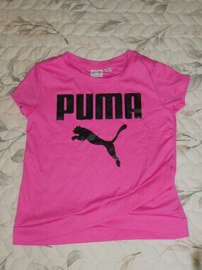 4/$20 Puma Pink T-shirt Girls Size XS 5/6